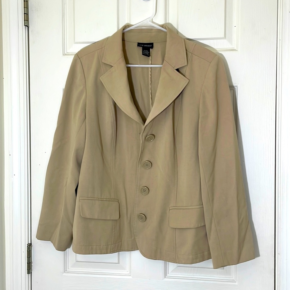 Lane Bryant Beige Tan Blazer Size 14 16W